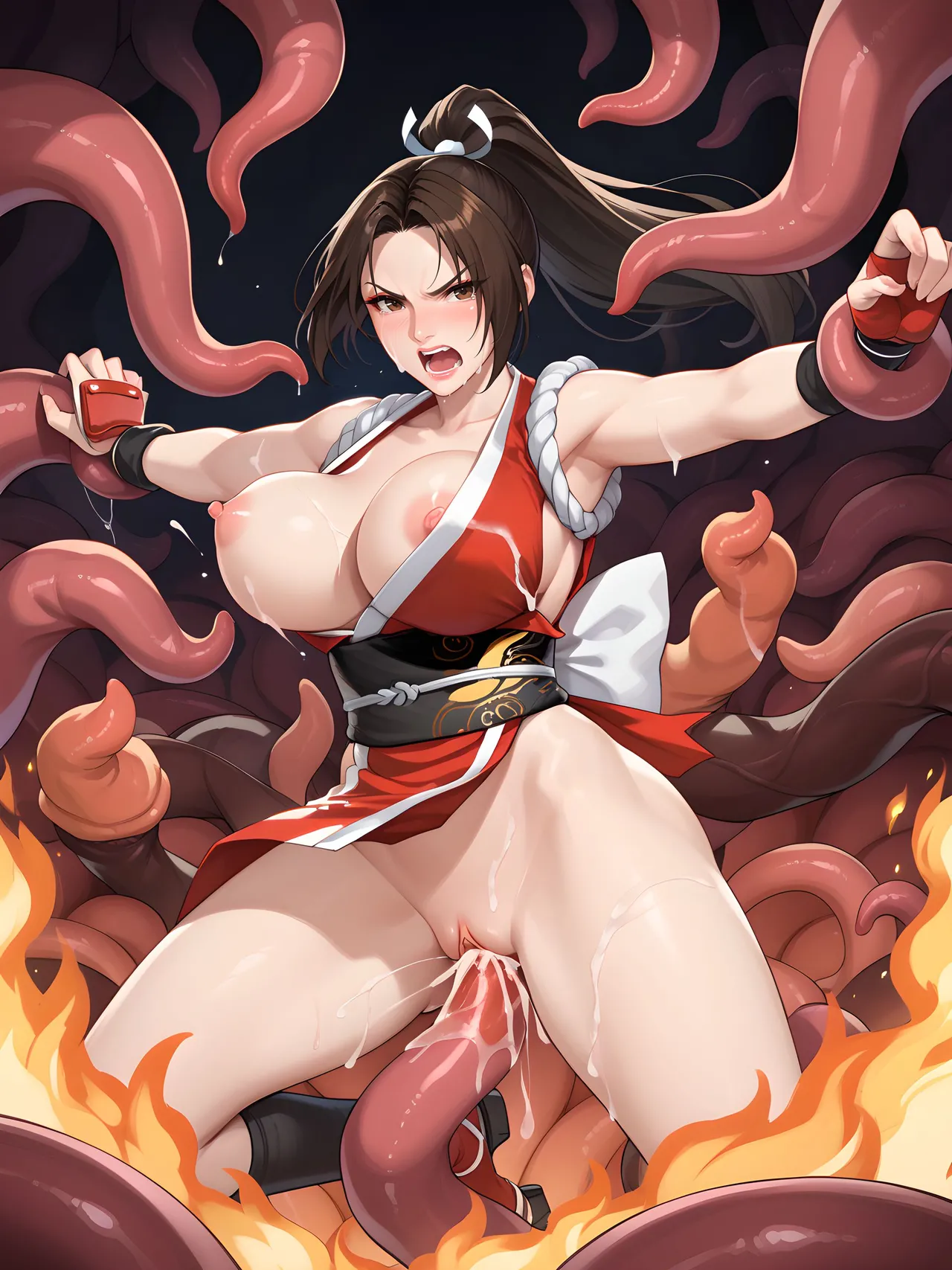 Kevin Zheng Mai Captured by Tentacles Mai x Tentacles - Image 46