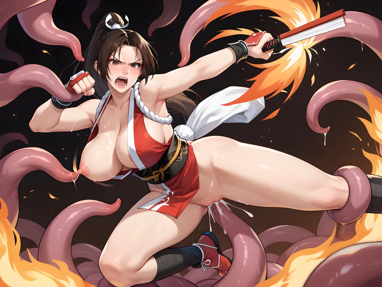 Kevin Zheng Mai Captured by Tentacles Mai x Tentacles - Image 49