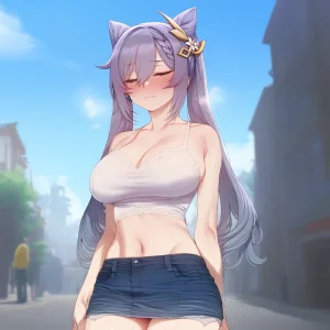 kkoi 刻晴 街中で keqing outdoor 100枚image - Page 19