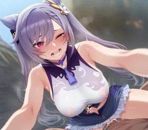 kkoi 刻晴 街中で keqing outdoor 100枚image - Page 86