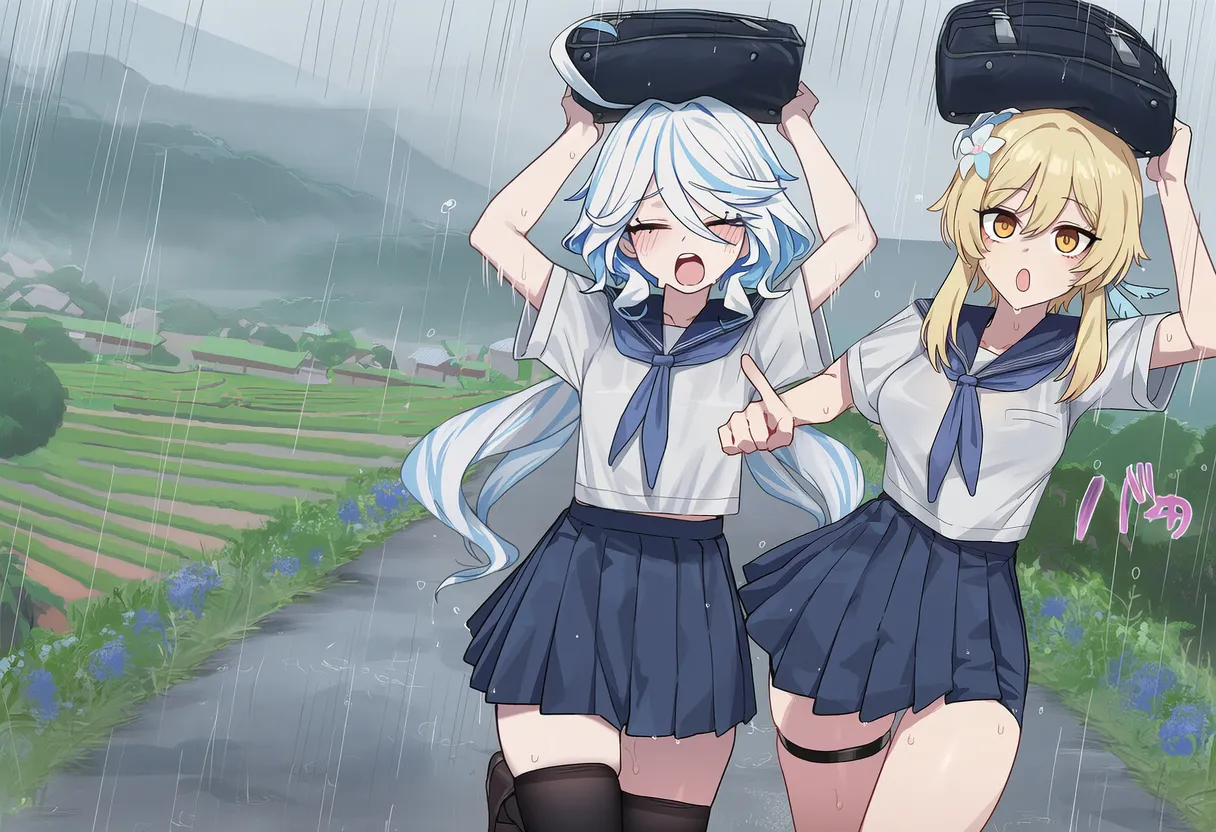 kkoi フリーナx蛍 ふた百合 Furina x Lumine futa 156p - Image 4