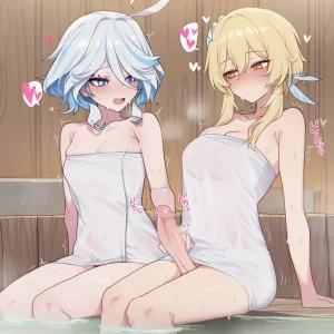 kkoi フリーナx蛍 ふた百合 Furina x Lumine futa 156p - Page 25