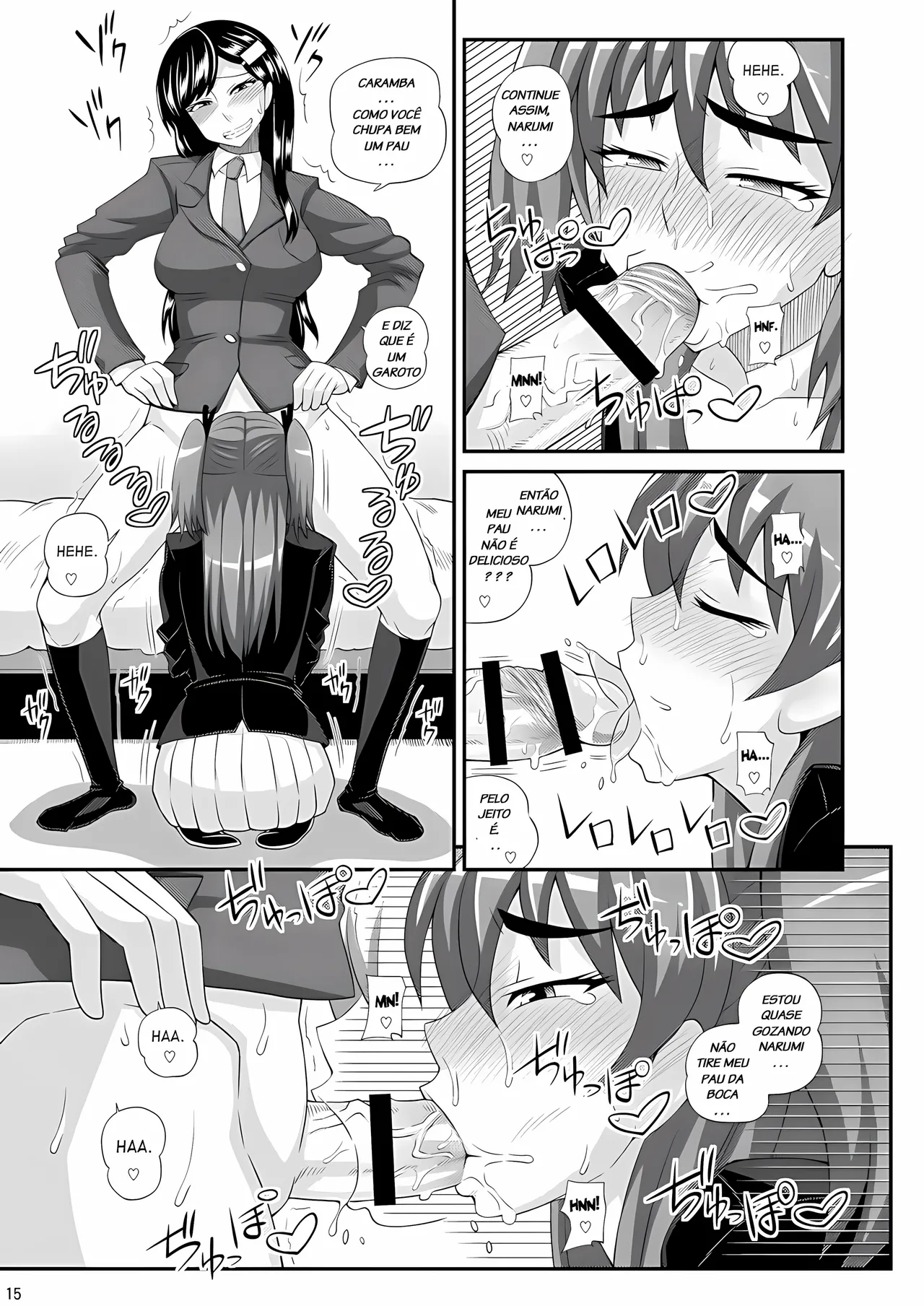 Kurenai Yuuji Futanari Musume ni Okasarechau Portuguese-BR Upscale - Image 12