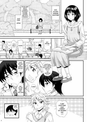 Kurenai Yuuji Futanari Musume ni Okasarechau Portuguese-BR Upscale - Page 52
