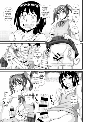 Kurenai Yuuji Futanari Musume ni Okasarechau Portuguese-BR Upscale - Page 56