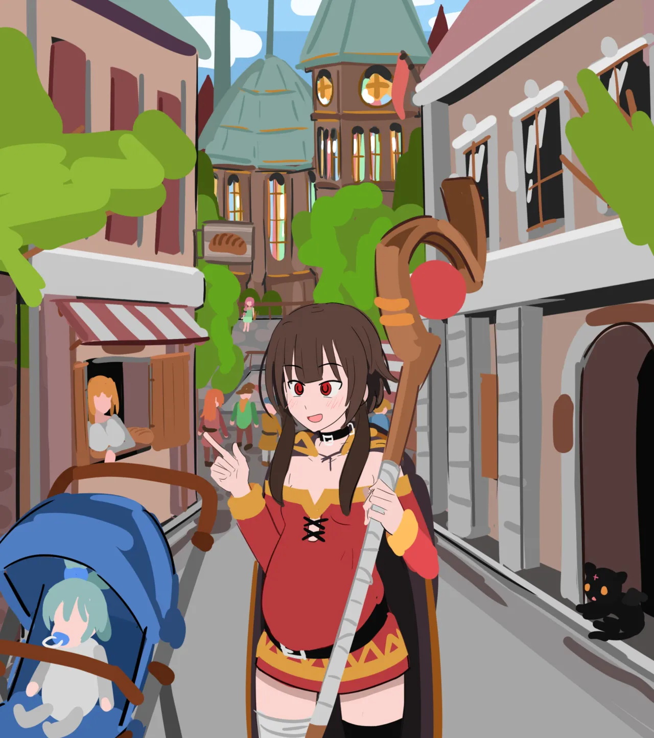 kurokimoko Megumin works Konosuba - Image 262