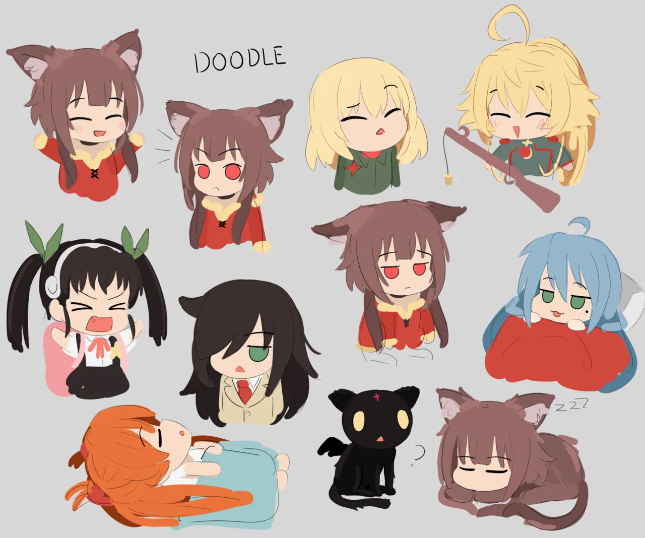 kurokimoko Megumin works Konosuba - Image 288