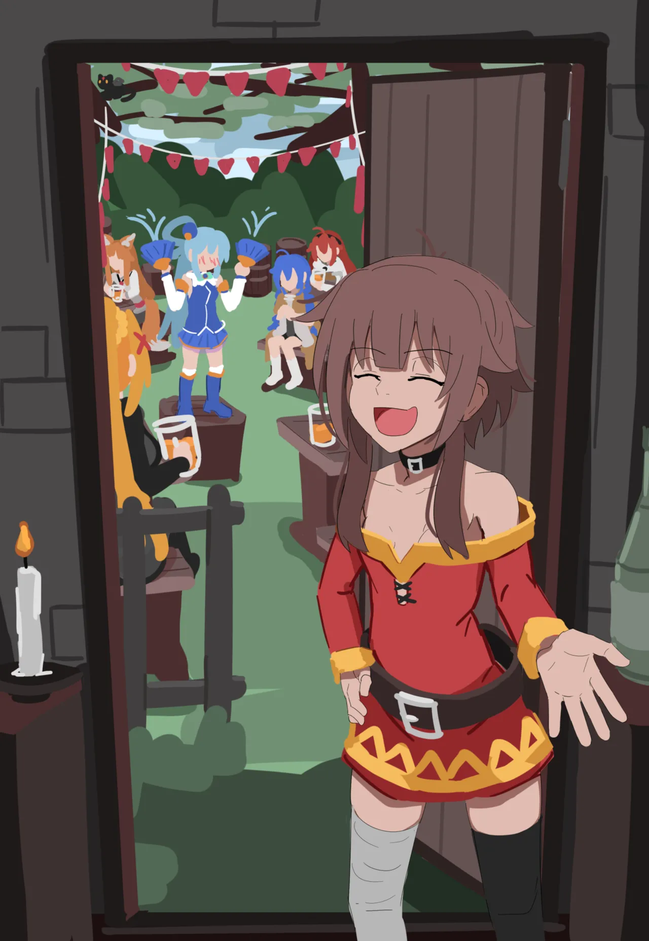kurokimoko Megumin works Konosuba - Image 91
