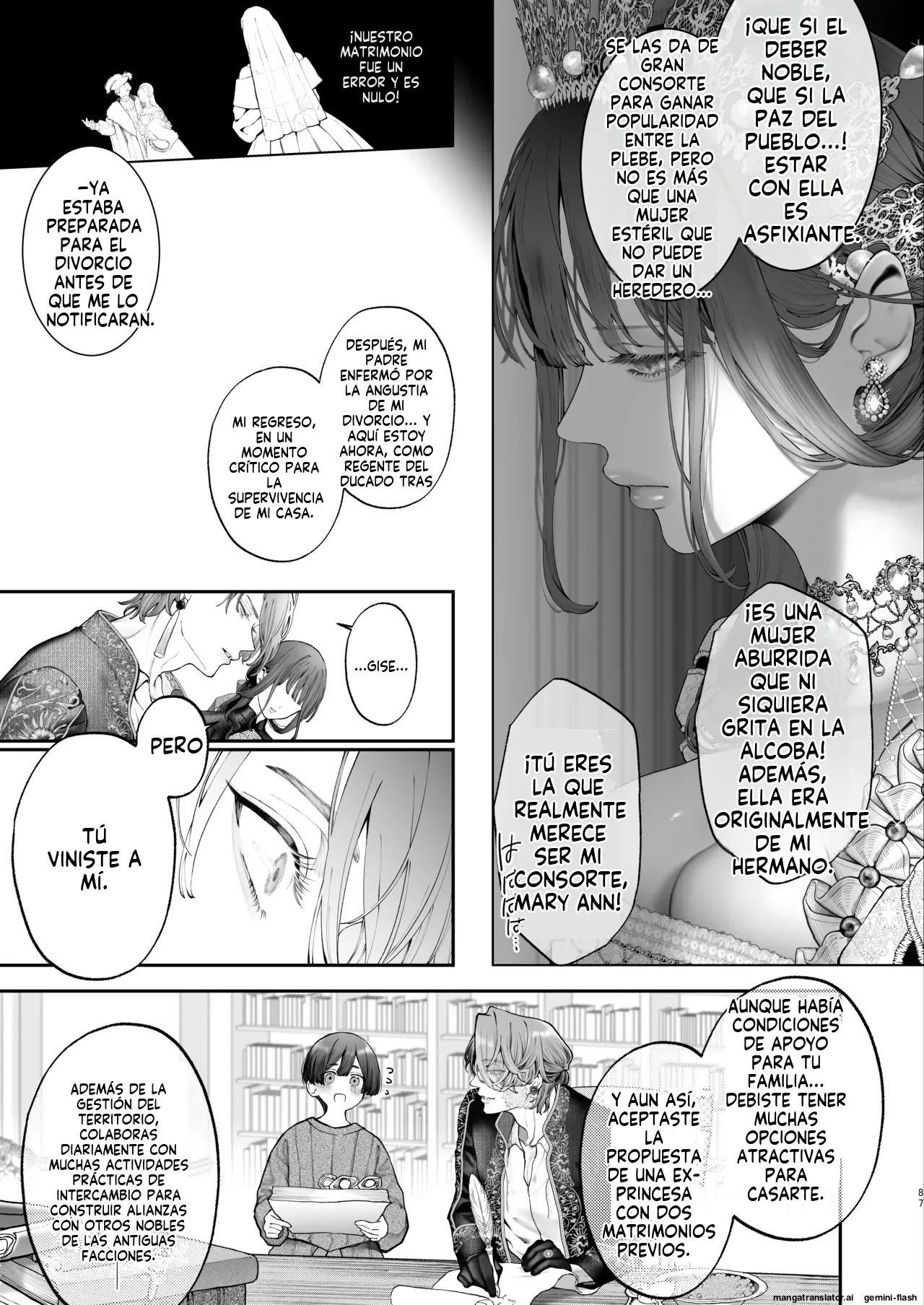 Kyouniku Kyoushoku Jagi Iwa Houtou Kizoku wa Moto Outaishihi to no Haramasekon de Isogashii - The Rake and The Once Crowned Princess Spanish MTL Digital - Image 86