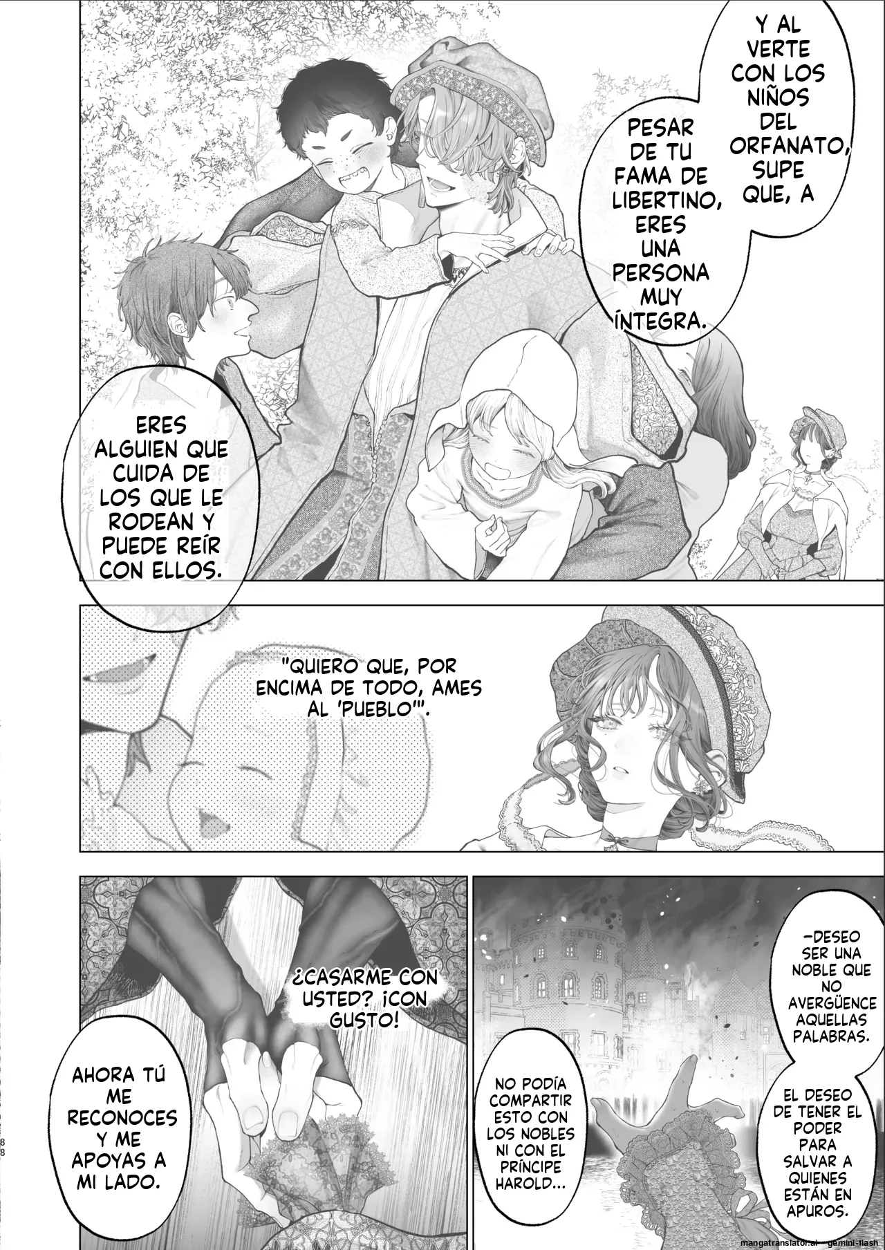 Kyouniku Kyoushoku Jagi Iwa Houtou Kizoku wa Moto Outaishihi to no Haramasekon de Isogashii - The Rake and The Once Crowned Princess Spanish MTL Digital - Image 87