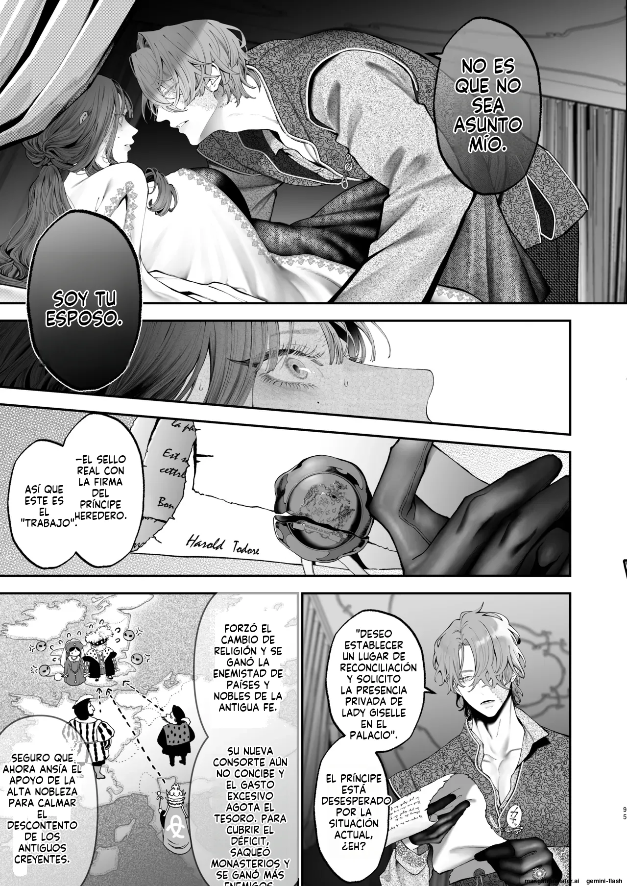 Kyouniku Kyoushoku Jagi Iwa Houtou Kizoku wa Moto Outaishihi to no Haramasekon de Isogashii - The Rake and The Once Crowned Princess Spanish MTL Digital - Image 94