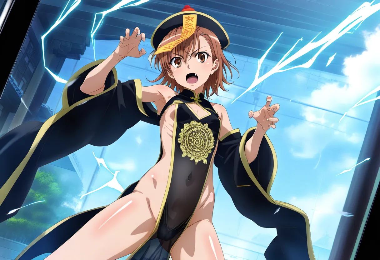 laesbkt Misaka Mikoto Chinese Zombie Cosplay NO R18 - Image 107