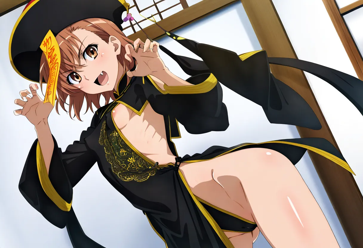 laesbkt Misaka Mikoto Chinese Zombie Cosplay NO R18 - Image 118