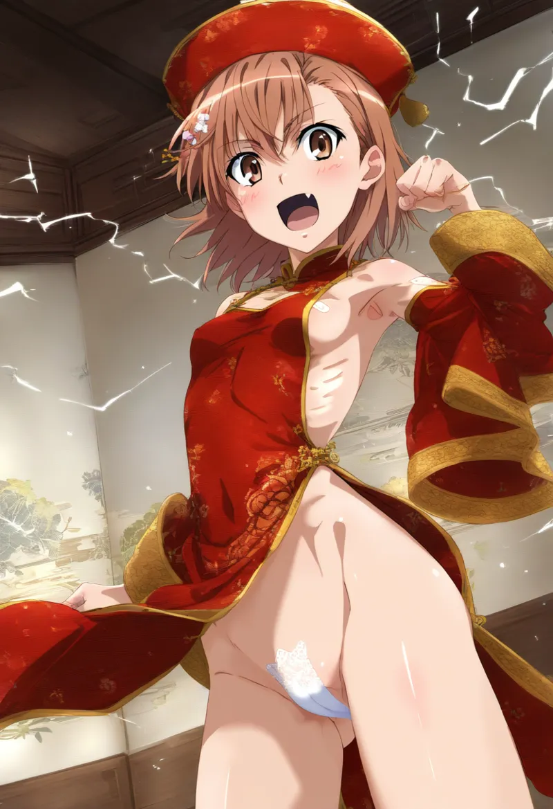 laesbkt Misaka Mikoto Chinese Zombie Cosplay NO R18 - Image 135