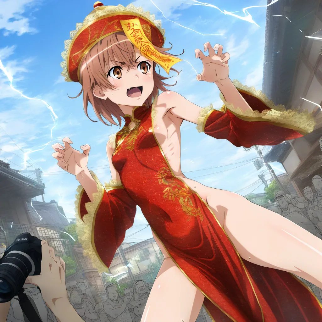 laesbkt Misaka Mikoto Chinese Zombie Cosplay NO R18 - Image 149