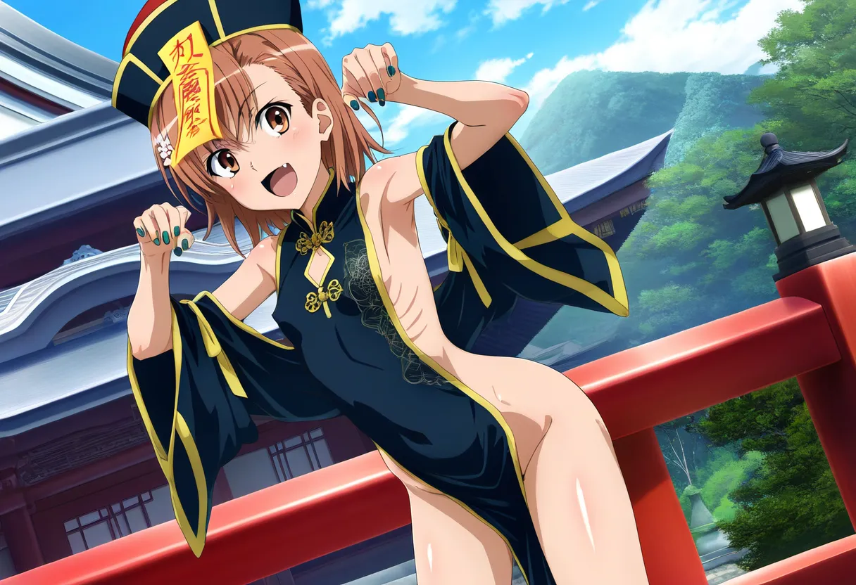 laesbkt Misaka Mikoto Chinese Zombie Cosplay NO R18 - Image 155