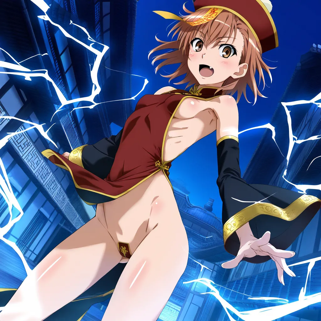 laesbkt Misaka Mikoto Chinese Zombie Cosplay NO R18 - Image 2