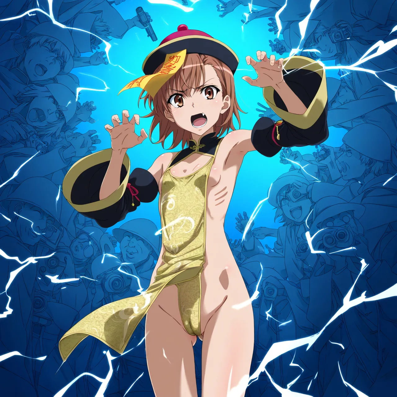 laesbkt Misaka Mikoto Chinese Zombie Cosplay NO R18 - Image 237