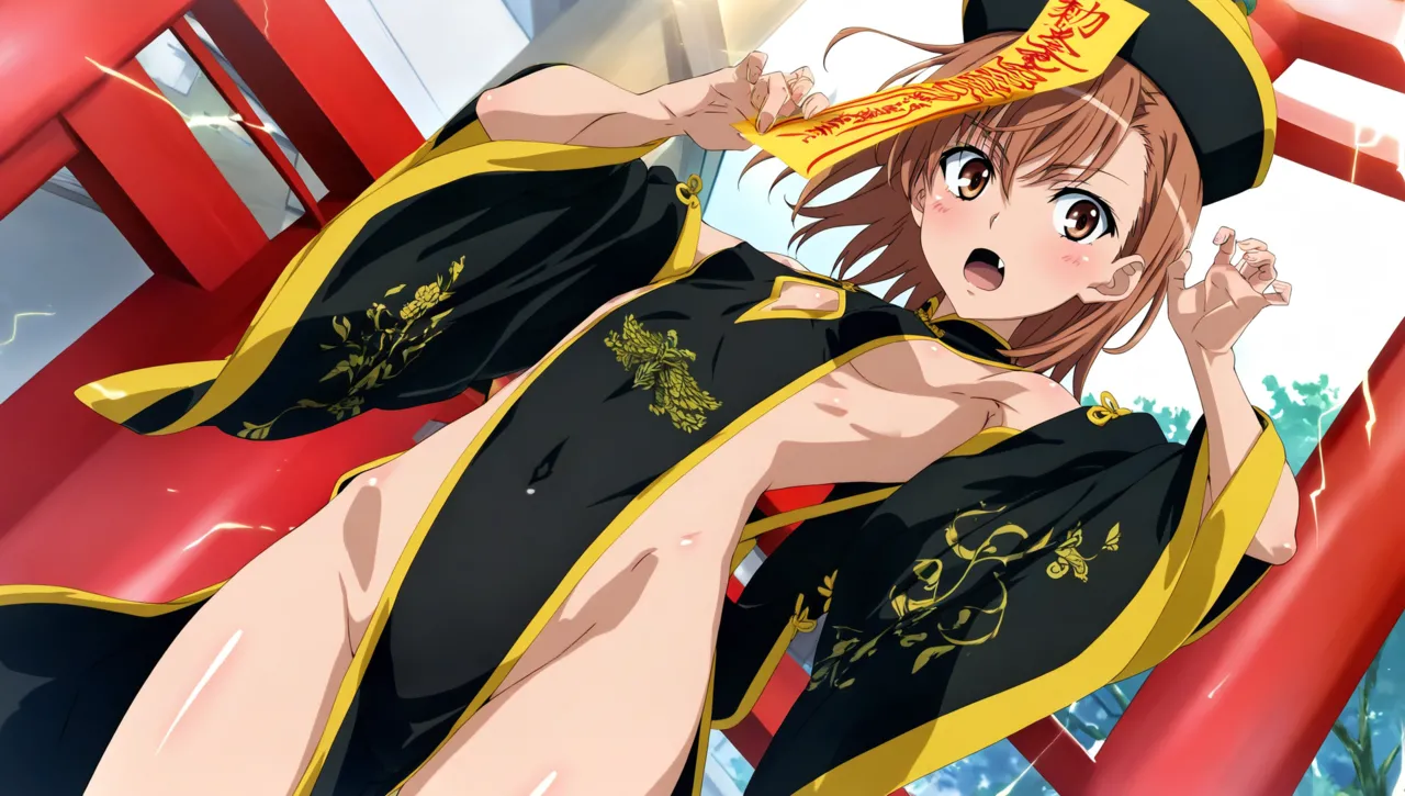 laesbkt Misaka Mikoto Chinese Zombie Cosplay NO R18 - Image 271