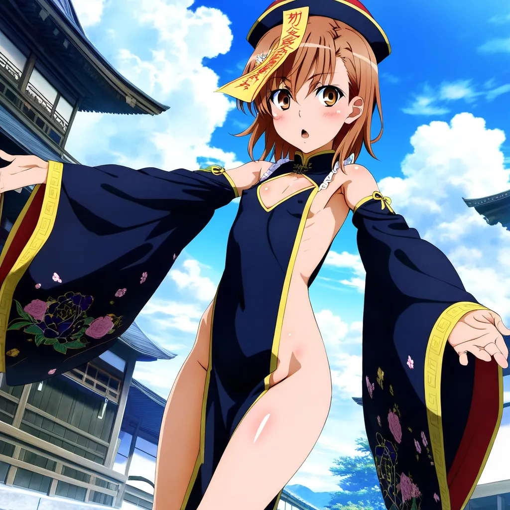 laesbkt Misaka Mikoto Chinese Zombie Cosplay NO R18 - Image 30