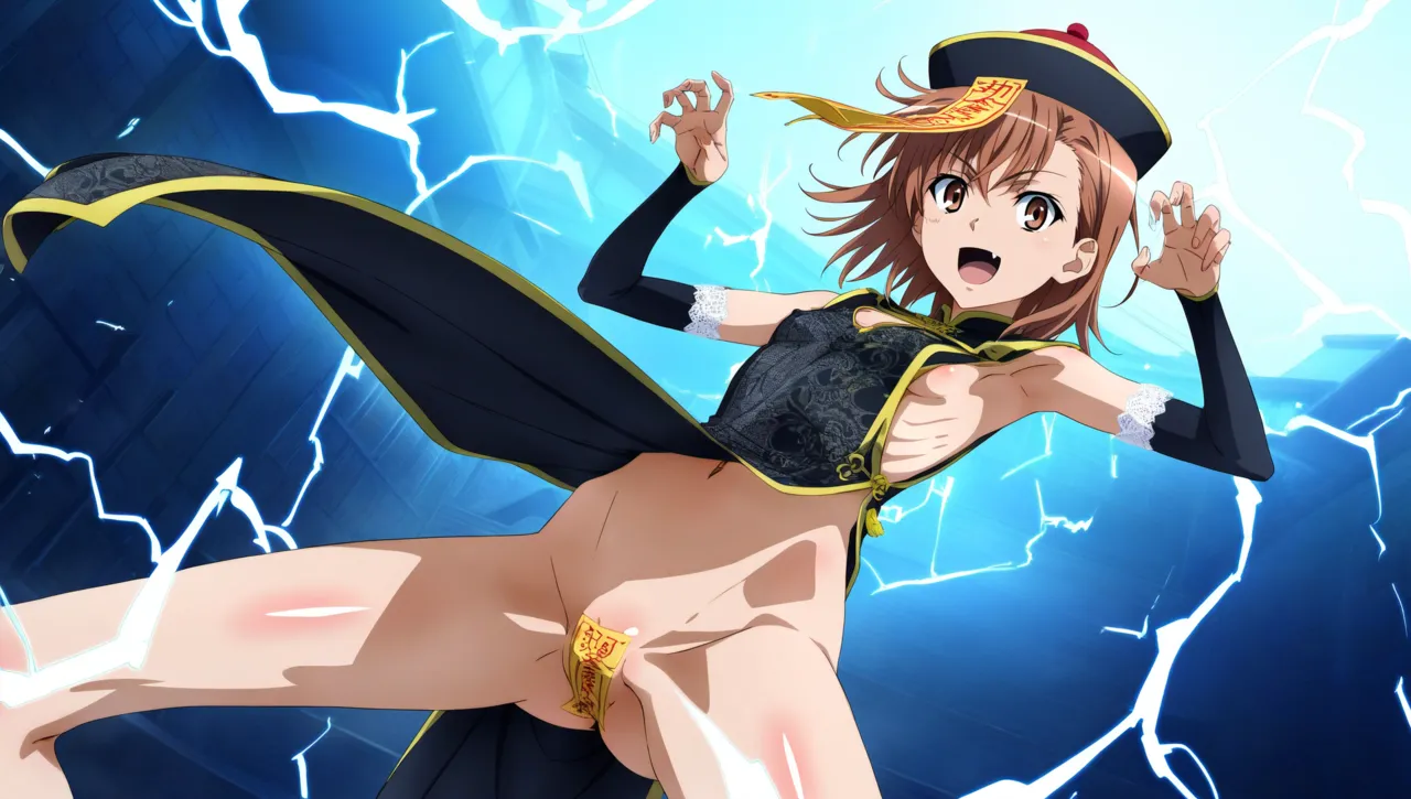 laesbkt Misaka Mikoto Chinese Zombie Cosplay NO R18 - Image 317