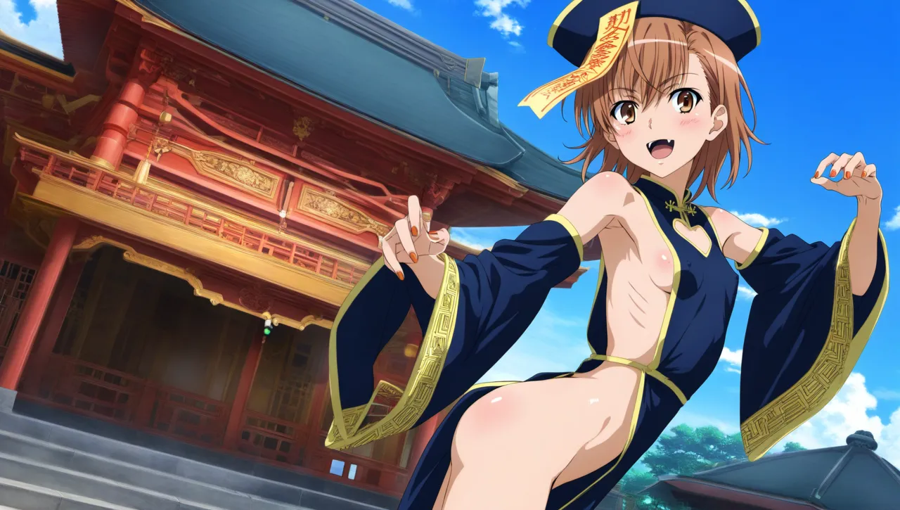 laesbkt Misaka Mikoto Chinese Zombie Cosplay NO R18 - Image 318