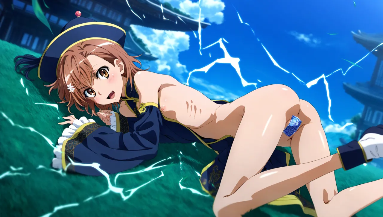 laesbkt Misaka Mikoto Chinese Zombie Cosplay NO R18 - Image 379