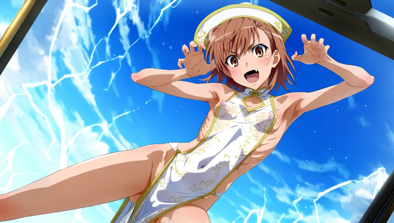 laesbkt Misaka Mikoto Chinese Zombie Cosplay NO R18 - Image 391