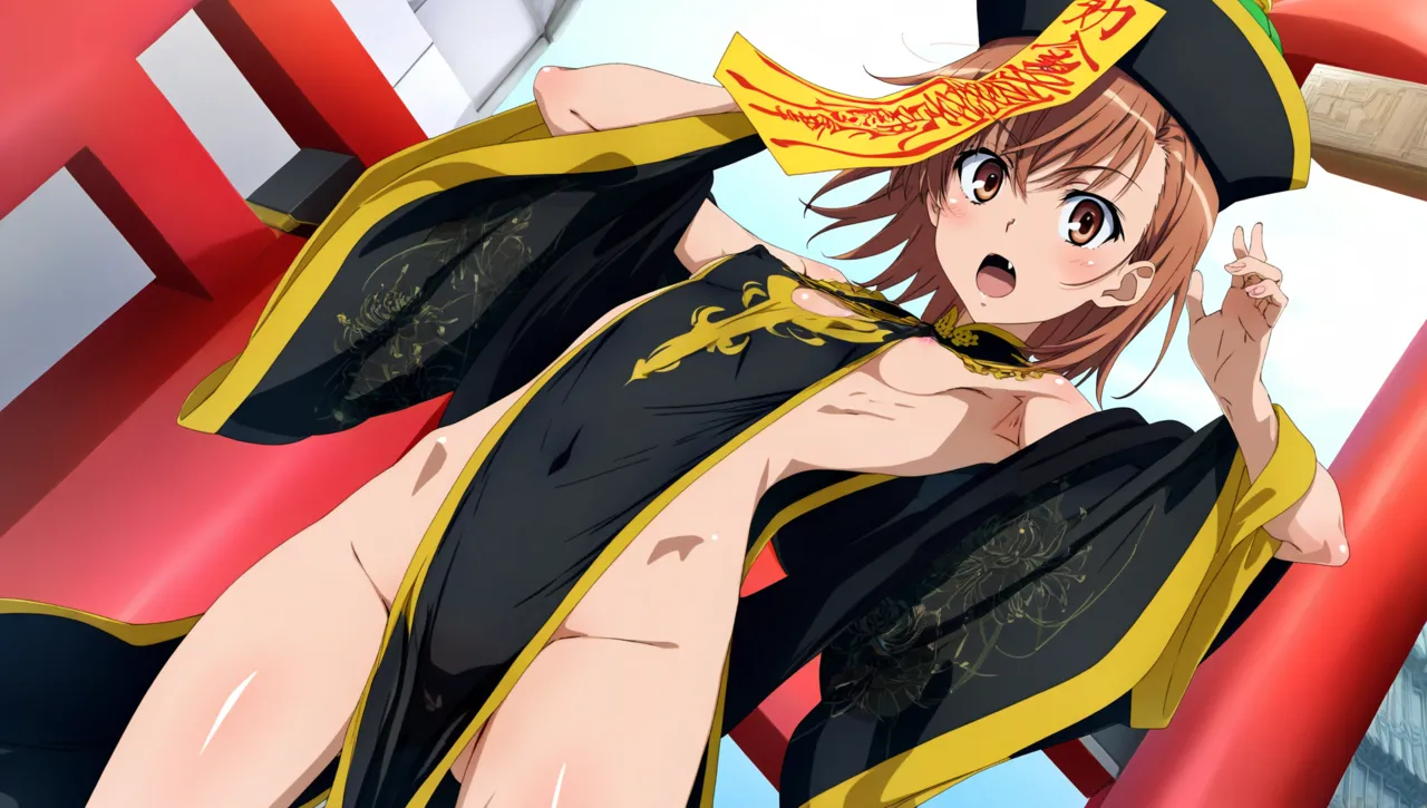 laesbkt Misaka Mikoto Chinese Zombie Cosplay NO R18 - Image 405
