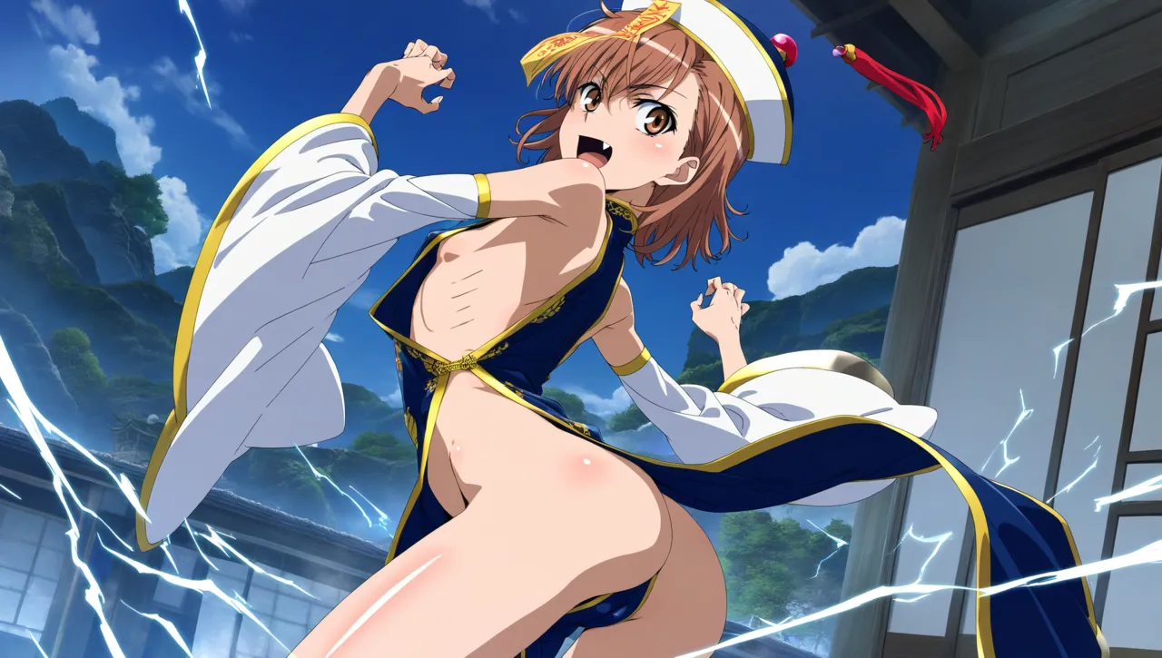 laesbkt Misaka Mikoto Chinese Zombie Cosplay NO R18 - Image 418