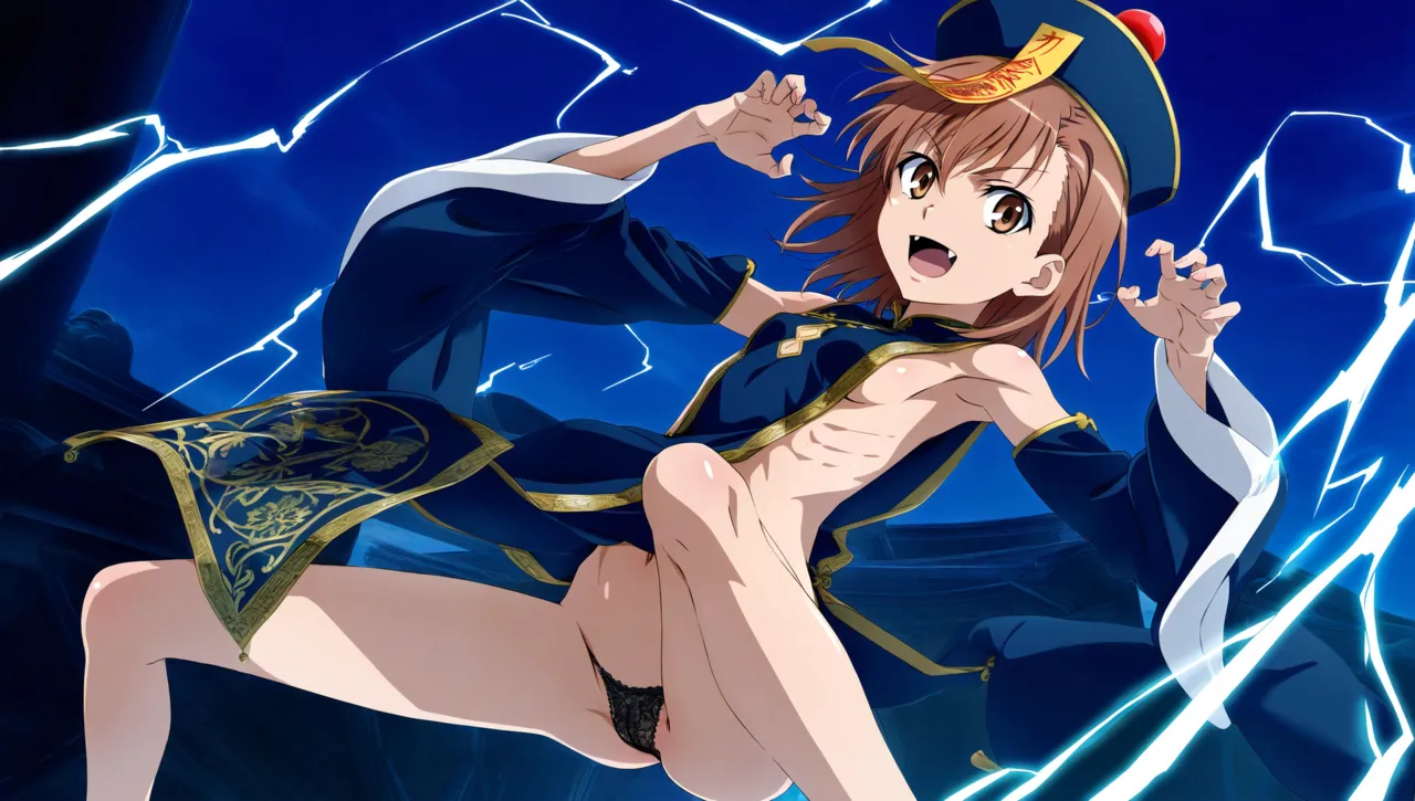 laesbkt Misaka Mikoto Chinese Zombie Cosplay NO R18 - Image 431