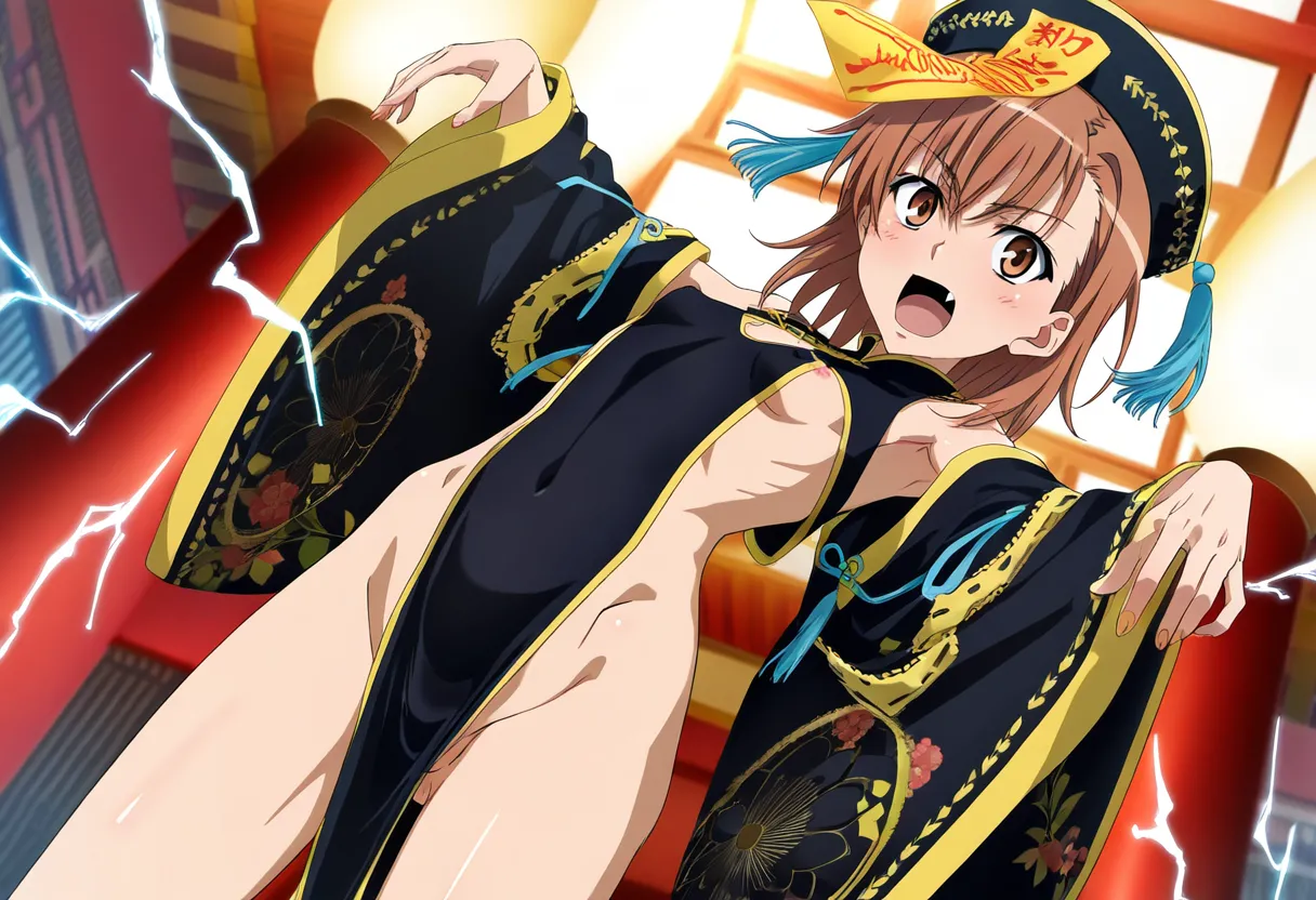 laesbkt Misaka Mikoto Chinese Zombie Cosplay NO R18 - Image 44