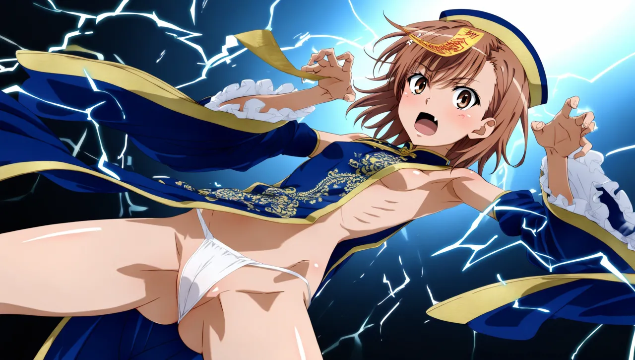 laesbkt Misaka Mikoto Chinese Zombie Cosplay NO R18 - Image 454