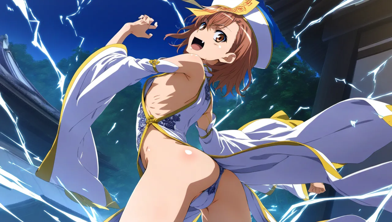 laesbkt Misaka Mikoto Chinese Zombie Cosplay NO R18 - Image 455