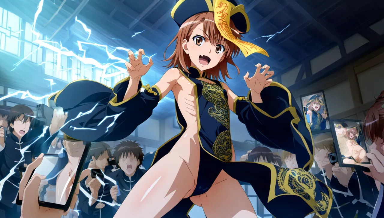 laesbkt Misaka Mikoto Chinese Zombie Cosplay NO R18 - Image 465