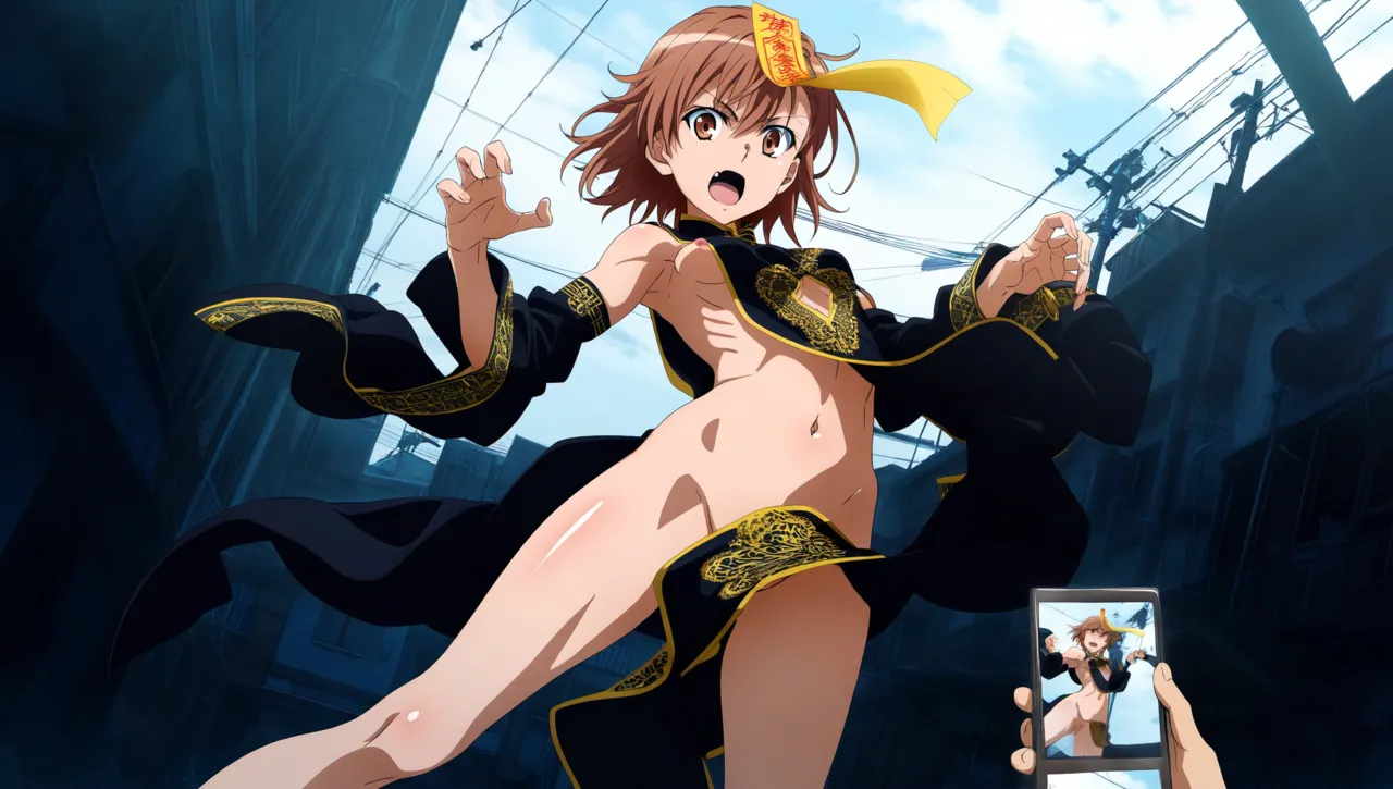 laesbkt Misaka Mikoto Chinese Zombie Cosplay NO R18 - Image 481