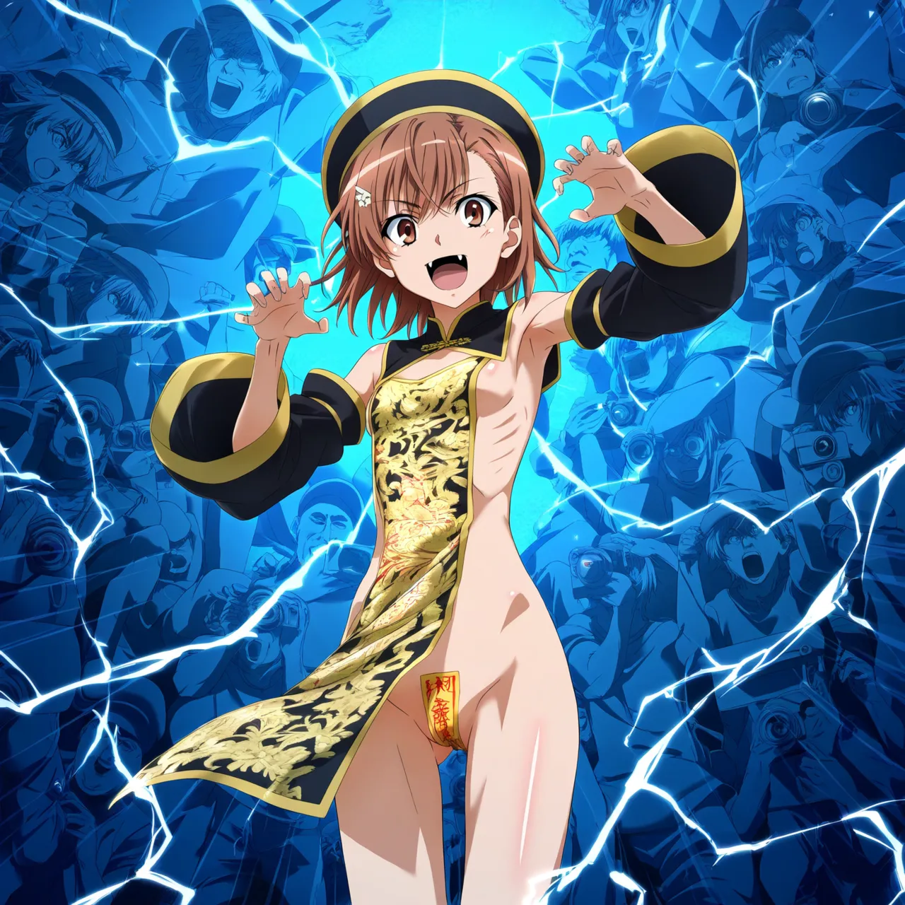 laesbkt Misaka Mikoto Chinese Zombie Cosplay NO R18 - Image 494