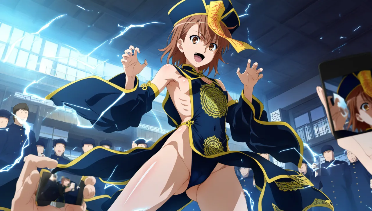 laesbkt Misaka Mikoto Chinese Zombie Cosplay NO R18 - Image 498
