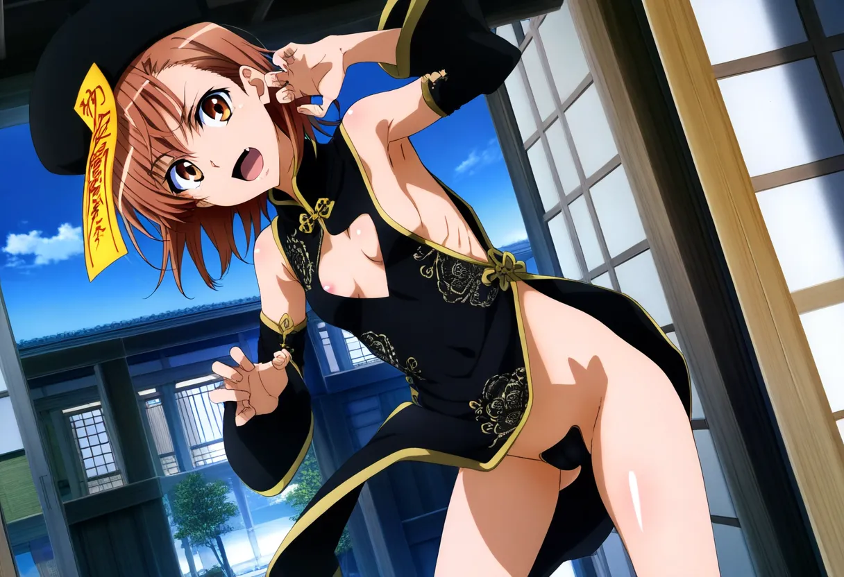 laesbkt Misaka Mikoto Chinese Zombie Cosplay NO R18 - Image 51