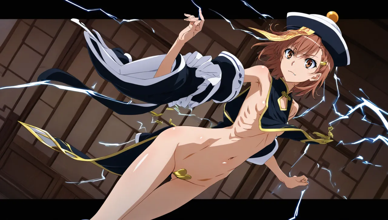 laesbkt Misaka Mikoto Chinese Zombie Cosplay NO R18 - Image 531