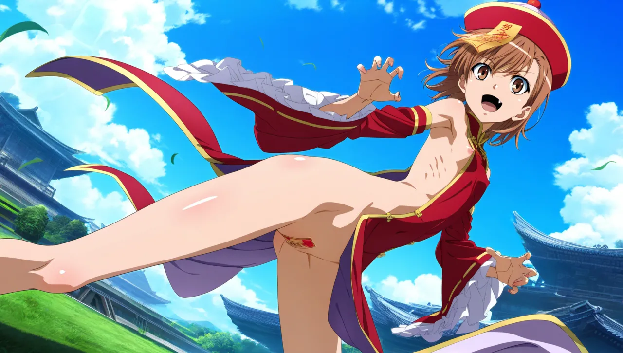 laesbkt Misaka Mikoto Chinese Zombie Cosplay NO R18 - Image 537