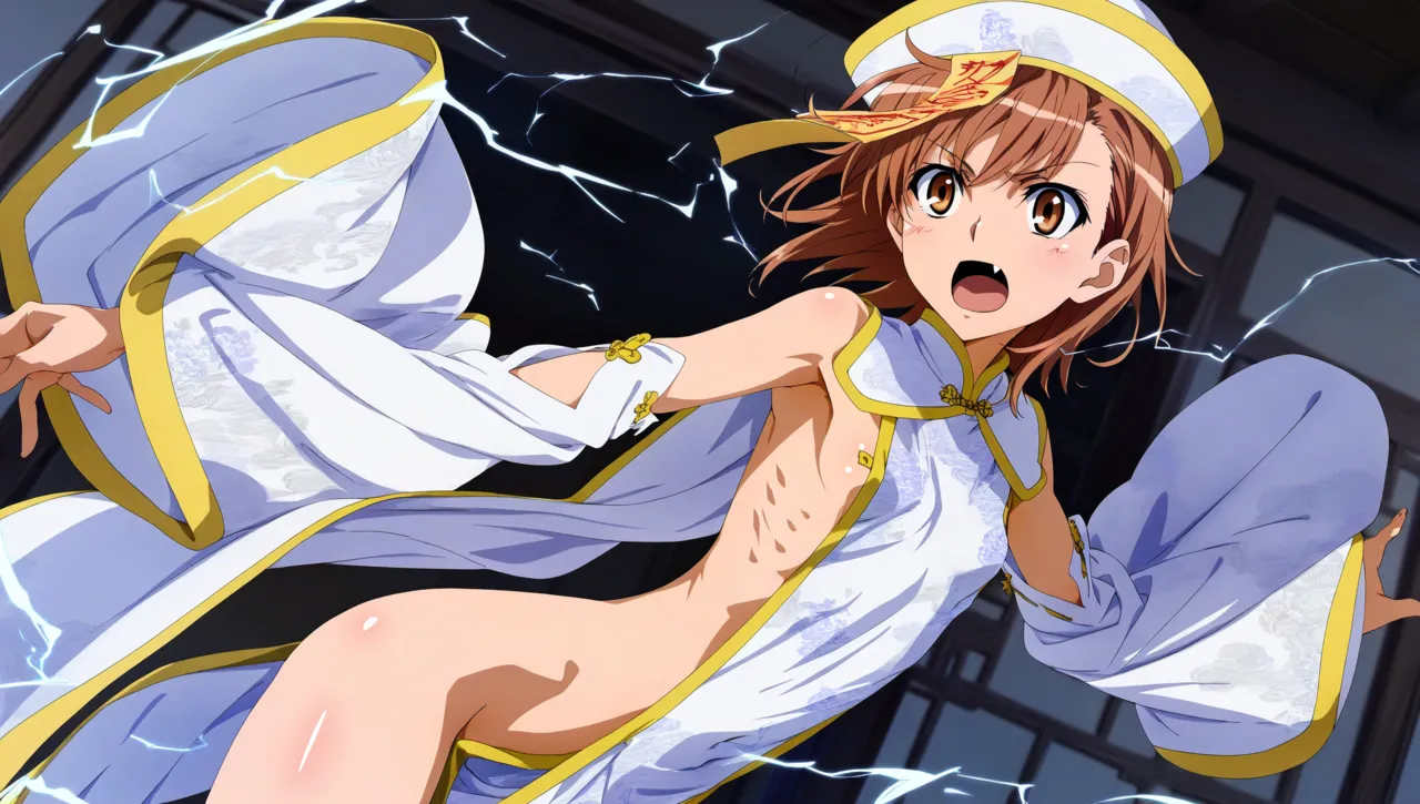 laesbkt Misaka Mikoto Chinese Zombie Cosplay NO R18 - Image 545