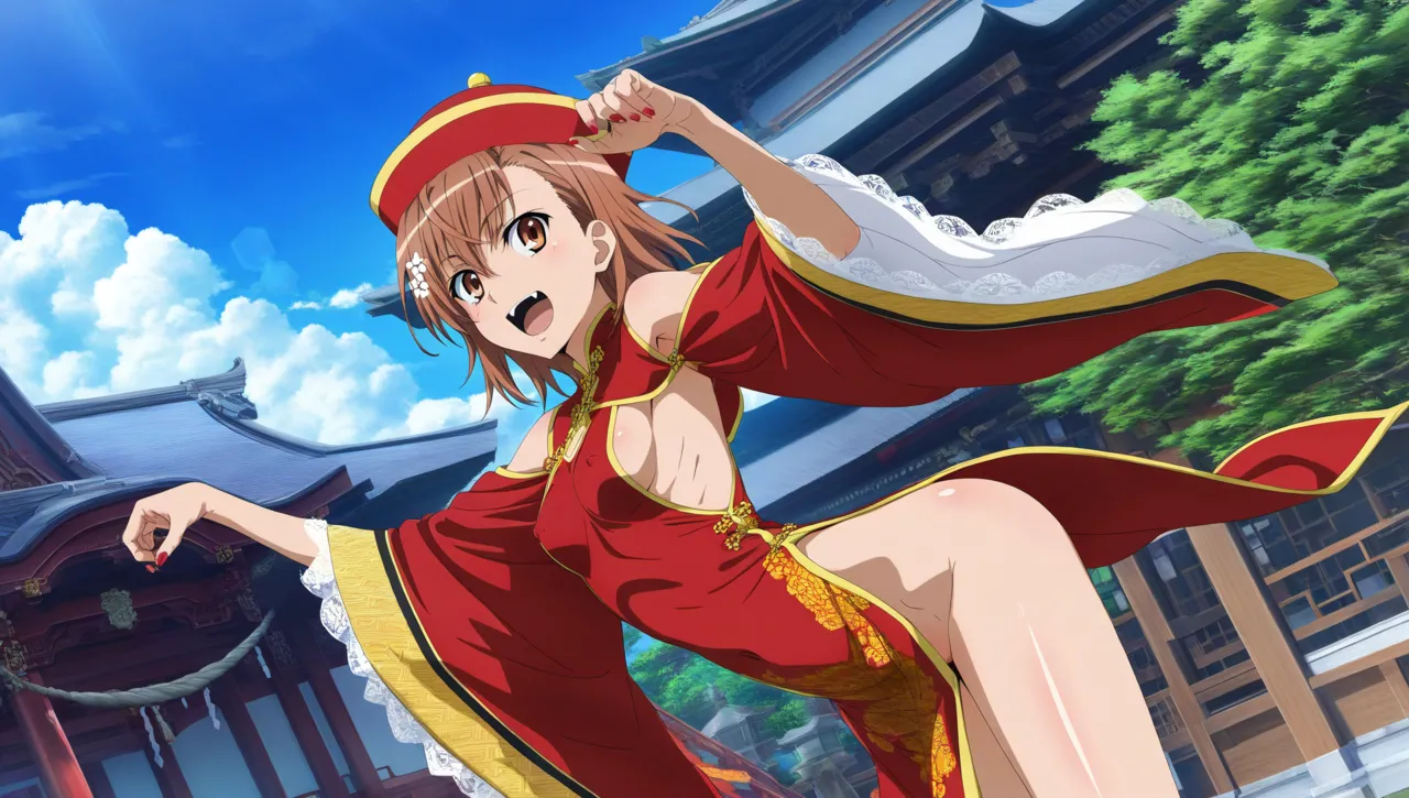 laesbkt Misaka Mikoto Chinese Zombie Cosplay NO R18 - Image 572