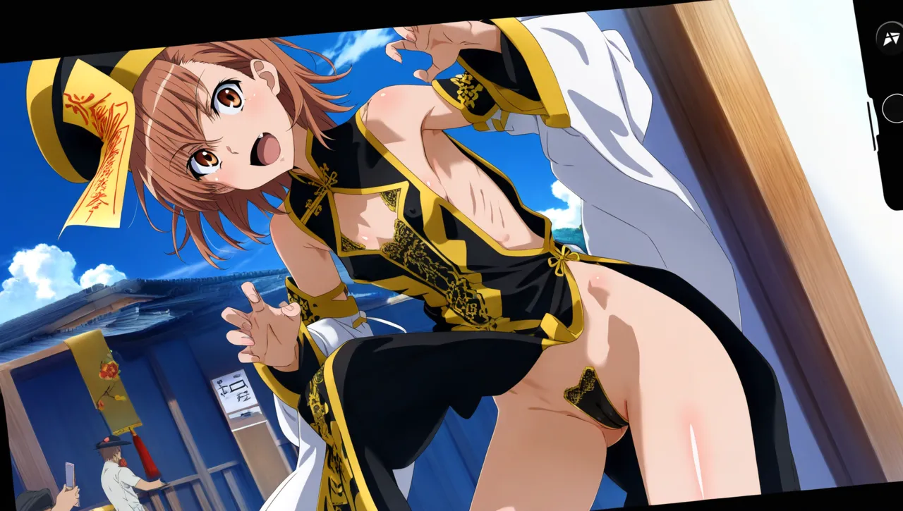 laesbkt Misaka Mikoto Chinese Zombie Cosplay NO R18 - Image 574