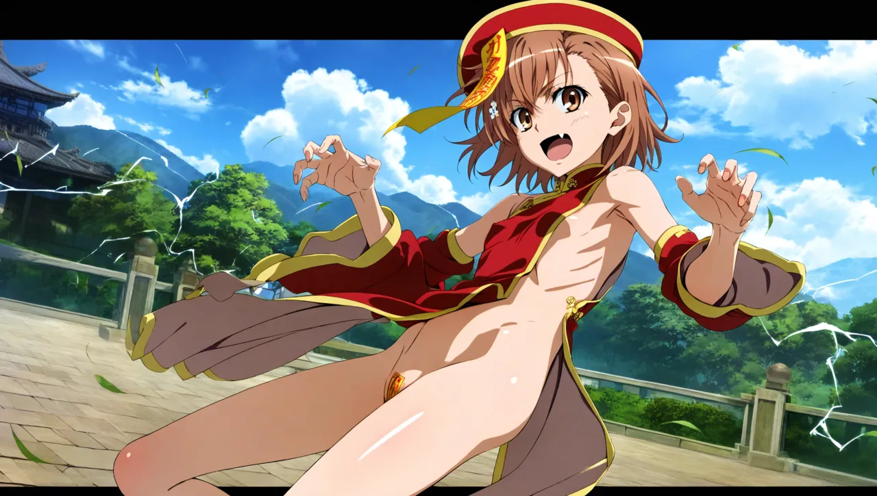 laesbkt Misaka Mikoto Chinese Zombie Cosplay NO R18 - Image 581