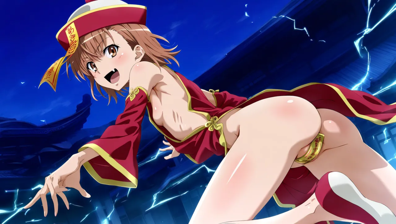 laesbkt Misaka Mikoto Chinese Zombie Cosplay NO R18 - Image 614