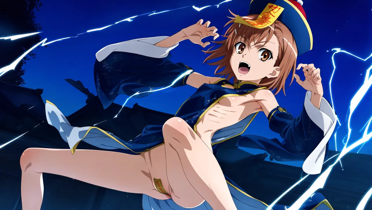 laesbkt Misaka Mikoto Chinese Zombie Cosplay NO R18 - Image 624