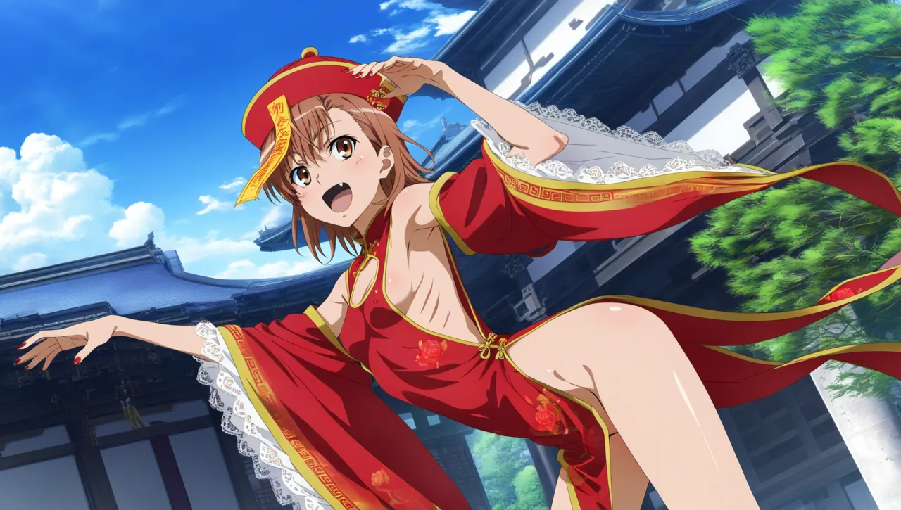 laesbkt Misaka Mikoto Chinese Zombie Cosplay NO R18 - Image 625