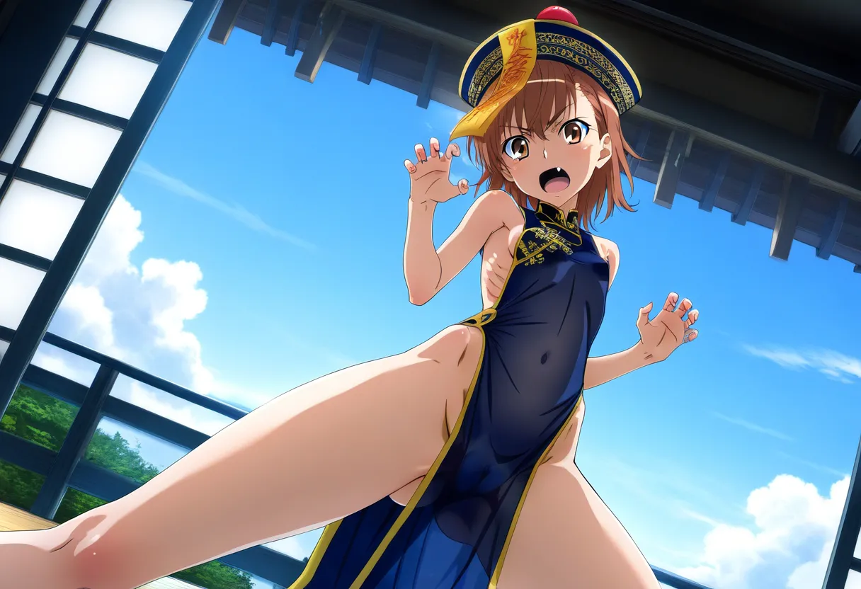 laesbkt Misaka Mikoto Chinese Zombie Cosplay NO R18 - Image 63