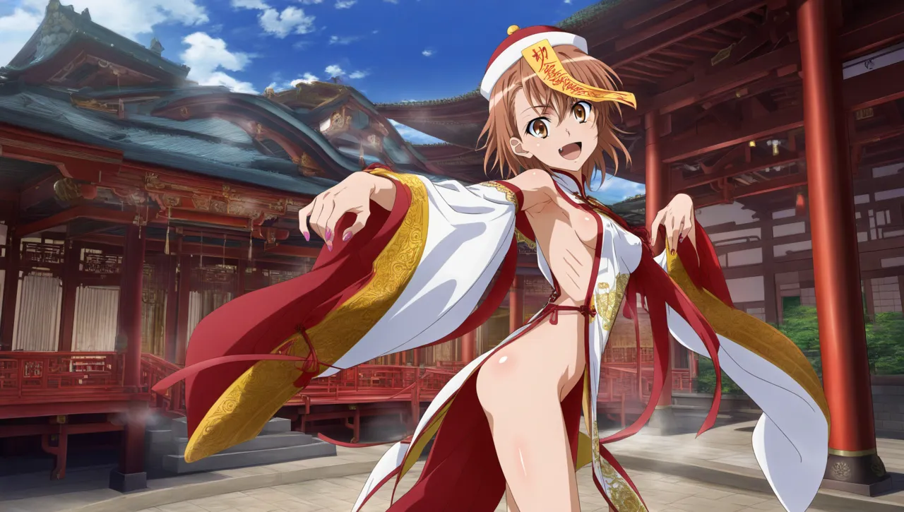 laesbkt Misaka Mikoto Chinese Zombie Cosplay NO R18 - Image 634